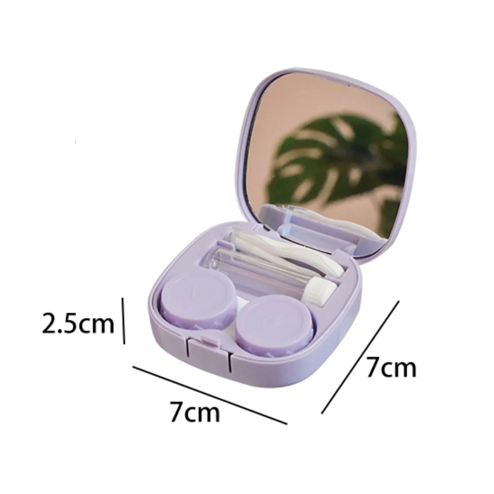 Bonbonfarbenes Etui Reise-Set Farbige Kontaktlinsen