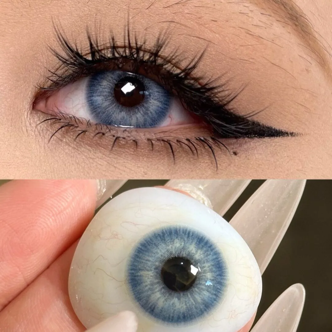 EyeLensy Modrý obvod Barevné Kontaktní Čočky 1 Rok