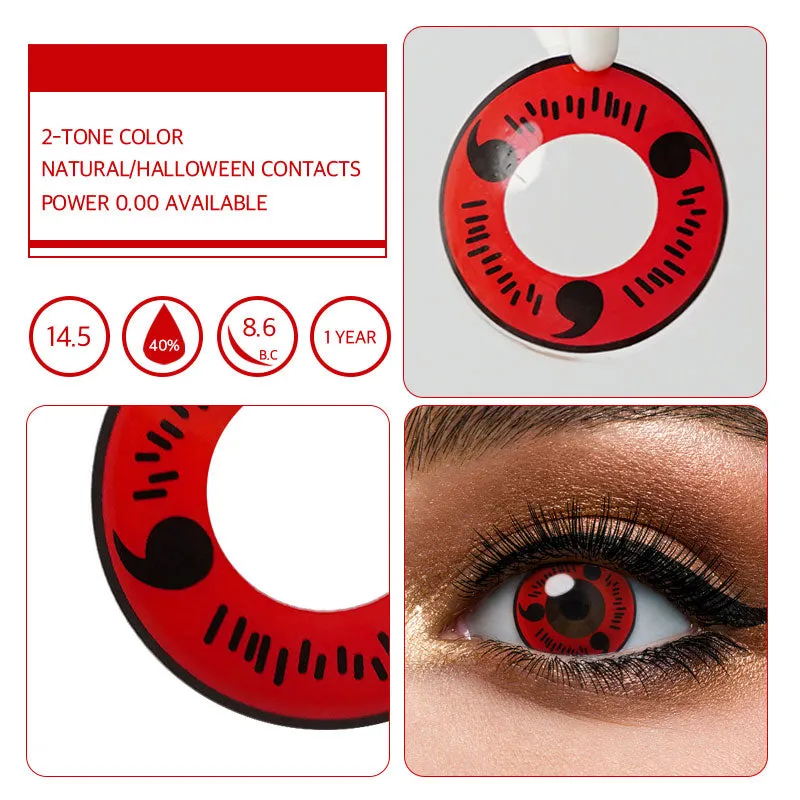 EyeLensy Itachi Uchiha's Sharingan Színes Kontaktlencse 1 Év
