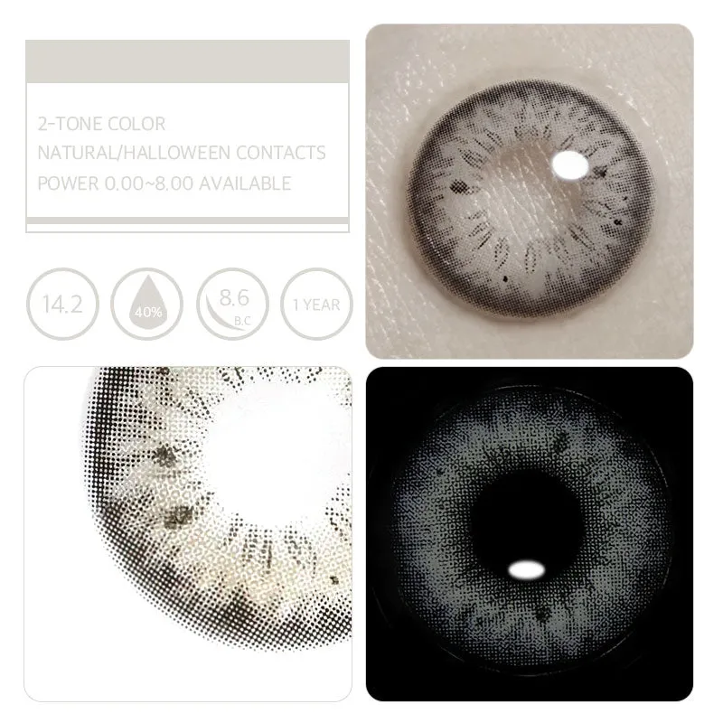 EyeLensy Stunna Girl Grey Lentile de Contact Colorate 1 An