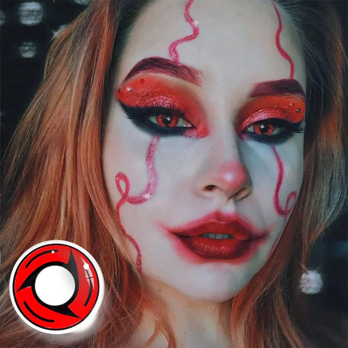 EyeLensy Sharingan Klinget Farvede Kontaktlinser 1 År