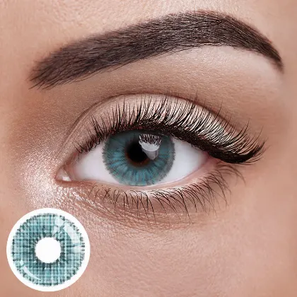 EyeLensy Asul na Angeles Colored Contact Lenses 1 Taon